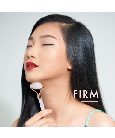 Fancii Rose Quartz Facial Roller Massager | Anti-Aging Jade Skincare Tool | 100% Brazilian Quartz for Face Eyes & Body - Buy Online on GoSupps.com