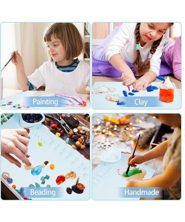 PJOETYONE 17PCS Silicone Craft Mat Set for Resin Casting and DIY Creations | Heat Resistant Blue Silicone Painting Mat for Art Clay - Buy Online on GoSupps.com