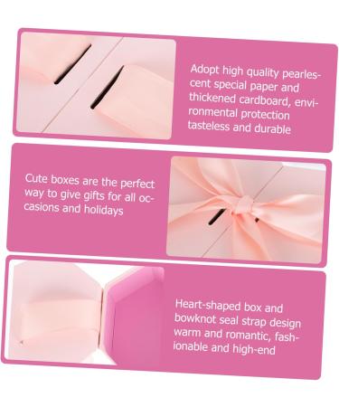Healeved 1pc Love Box Candy Chocolate Candy Bag Flower Portable Case Bow Tie Bridesmaid Drawer 1 count (Pack of 1) Pink - Buy Online on GoSupps.com