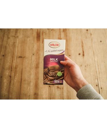 Valor Sugar Free Keto Low Carb Diabetic Chocolate Bar 100g - Gluten Free, No Added Sugar, Stevia Sweetened - Perfect for Diabetics and Celiacs - Buy Online on GoSupps.com
