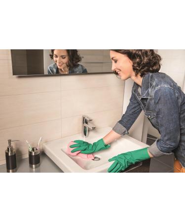 Vileda Dermo Plus Soft & Gentle Latex-Free Rubber Gloves | Size M | Pack of 4 - Ideal for Sensitive Skin | International Shipping Available - Buy Online on GoSupps.com