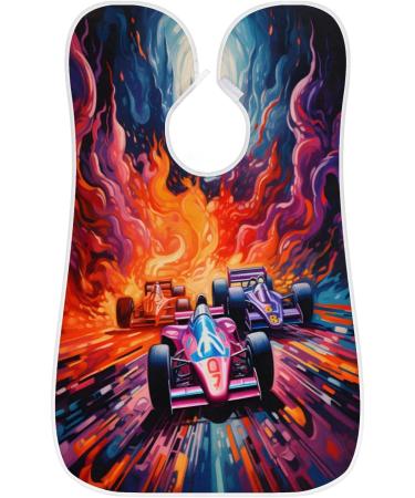 Cool Race Car Beard Bib Apron - Best Beard Hair Catcher for Men | Perfect Gift for Father's Day Anniversaries & Christmas with Suction Cups - Buy Online on GoSupps.com
