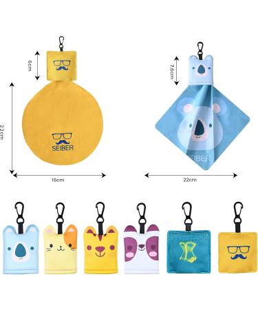 SEIBER Eyeglasses Cleaning Cloth - Microfiber Lens Cloths & Wipes for Effective Sunglasses & Eyeglass Cleaning (6 Pack - Buy Online on GoSupps.com