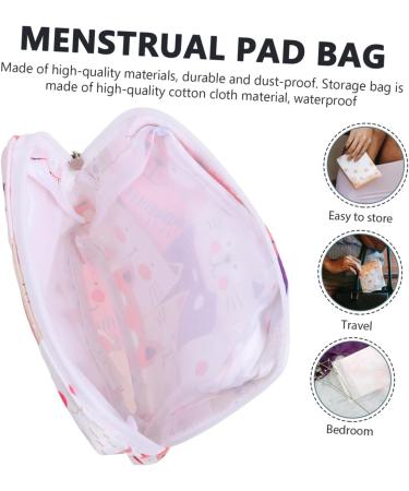 Lurrose 8-Piece Women's Makeup & Period Organizer Bags Set - Travel-Ready Multi-Color 13x13cm x 2PCs - Buy Online on GoSupps.com