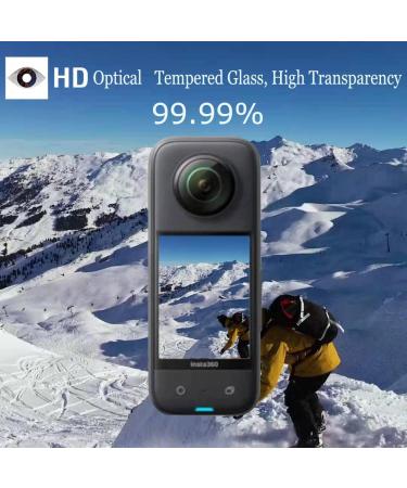 Debous Insta360 X3 Sticky Lens Guard Set with Screen Protector - Anti-scratch Tempered Glass Film and Soft Sleeve Cover - Buy Online on GoSupps.com