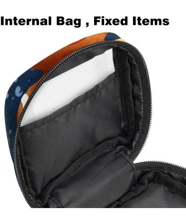 MuooouM Christmas Elk Ladies Storage Bag | Portable Menstrual Pad & Cup Pocket | 4.7x6.6 | Ideal for Teen Girls & Women - Buy Online on GoSupps.com