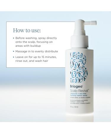 Briogeo Scalp Revival Detox Spray | Vegan Dry Scalp Treatment & Charcoal Cleanser - 4 fl oz - Buy Online on GoSupps.com