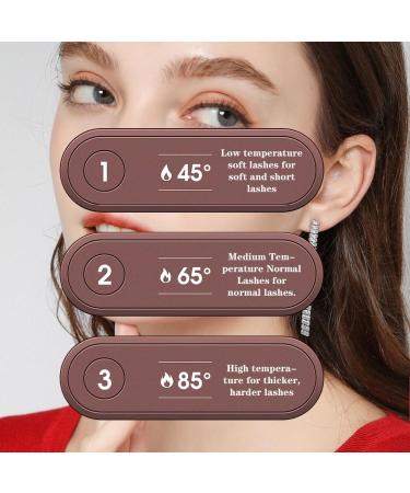 Heated Eyelash Curler Heated Eyelash Curler EUBSWA Electric Eyelash Brush Rechargeable USB Eyelash Curler with 3 Temperature Modes (White) Weiß-14 6x2 5cm - Buy Online on GoSupps.com