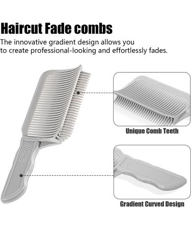 Set of 3 hair cutting stencils 2 pieces V-shaped comb + 1 piece adjustable hair cutting instructions hair cutting aid transition (black + white) Black+white - Buy Online on GoSupps.com