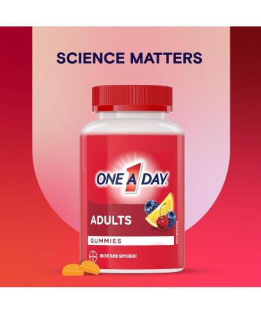 One A Day Adult Multivitamin Gummies - Daily Gummy Multivitamins For Men And Women With Vitamins A B6 B12 C D E Biotin and Zinc Supports Immunity And Bone Health Hair And Nails 60 Gummies - Buy Online on GoSupps.com