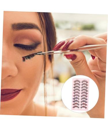 minkissy 10 Pairs Dd Volume False Eyelashes Strip Lashes Women Fake Natural Eyelashes 25 Mm Lashes Colored Eyelashes Cosmetic Eyelashes Colored Lashes Makeup Eyelashes Girl Supplies Fluffy - Buy Online on GoSupps.com