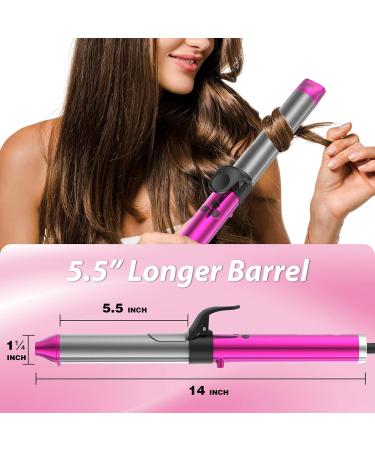 Rotating Curling Iron 1 1/4 Inch | Automatic Self-Rotating Hair Curler | Dual Voltage 30s Heat-Up for Medium/Long Hair | 430 F | Purple - Buy Online on GoSupps.com