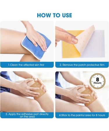 24PCS Heat Patches for Long-Lasting Pain Relief - Back, Knee, Joint, Neck, Shoulder, Muscle - 12 Hours Relief - 7*10cm - Buy Online on GoSupps.com