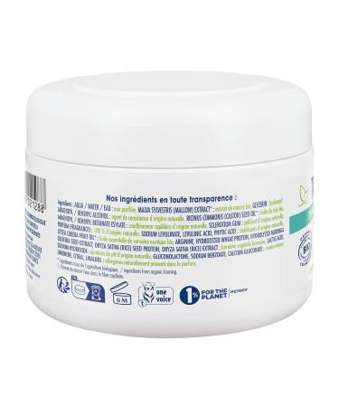 Natessance Hair Mask - Strengthening Castor & Organic Herbal Keratin for Normal to Weak Hair - Sulfate & Silicone-Free - Certified Organic Cosmos - 200ml - Buy Online on GoSupps.com