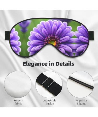 Shop Purple Lavender Flower Print Unisex Eye Mask - Soft Comfortable Light-Blocking Sleep Mask - International Shipping Available - Buy Online on GoSupps.com