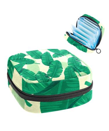 Women's bonds storage pockets Stillpad keeper banana leaf sustainable period kit pocket feminine product bag for women girls color1