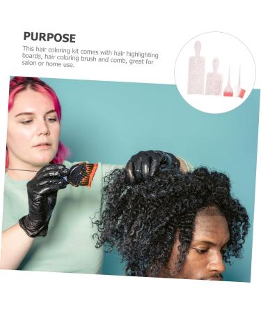 VINTORKY 1 Set highlighter comb highlight hair kit hairdressing brush hair highlighting comb hair foiling board hair coloring tool hair tint kit hair dye tool Pearlescent nylon board comb - Buy Online on GoSupps.com