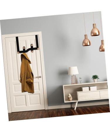 GLEAVI 6 Door Hook Metal Storage Rack Over The Door Towel Rack Over The Door Clothes Hanger Hangers Porch 30X23CM Black - Buy Online on GoSupps.com