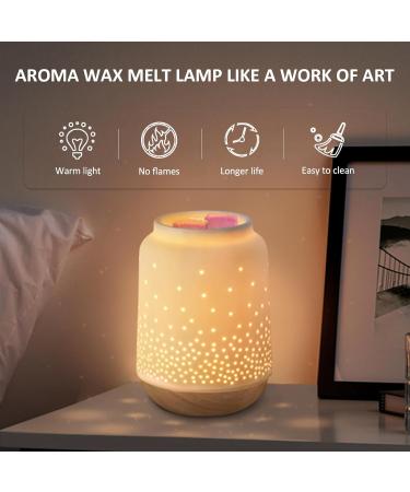Siaxolo Ceramic Wax Warmer - Fragrance Wax & Candle Warmer for Home Office | Perfect Gift for Moms & Women - Buy Online on GoSupps.com