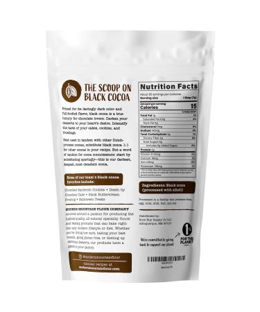 Black Cocoa Powder (1 lb) - Rich Chocolate Flavor Enhancer for Baking | All-Natural, Dutch-Processed, Unsweetened - Buy Online on GoSupps.com