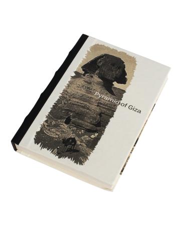 DeKulture Handmade Pyramid of Giza Artwork Eco-Friendly Task Planner Acid Free Paper Genuine Leather Spine Ideal Daily Diary for Personal & Office Use - Best Gift For Men Women 125 GSM 176 Pages