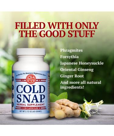 OHCO Cold Snap - Immune System Booster with Ginseng & Ginger - 120 Capsules - Buy Online on GoSupps.com