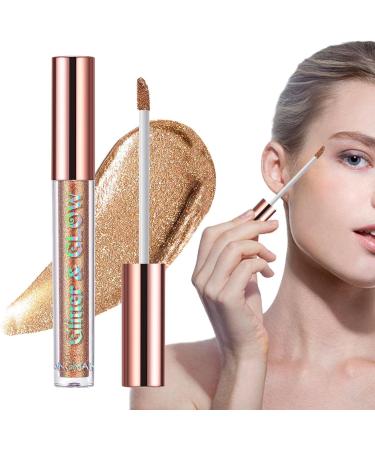 Liquid Metallic Eyeshadow - Chameleon Gloss Eyeshadow - Metallic Shimmer Eye Shadow Waterproof Long Lasting Quick-Drying Sparkling Eye Shadow Makeup Tosier 02# - Buy Online on GoSupps.com