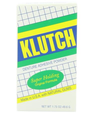 Klutch Denture Adhesive Powder  1.75 Ounces