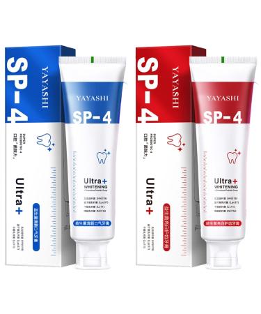 Yayashi SP-4 toothpaste SP-4 toothpaste 4TM probiotic whitening toothpaste SP-4 Ultra Whitening 120g yiliku probiotic tooth-up toothpaste SP-4 probiotic toothpaste for lightening brightening 1 piece of lightening + 1 piece fresh