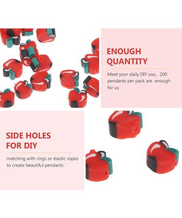 Lurrose 800 PCS Cut Sound Fruits Bracelet Kit - DIY Jewelry Loose Pearl Necklaces Keychain Charm for Kids - Fruit Design Craft Supplies - Buy Online on GoSupps.com