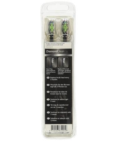 Philips Sonicare DiamondClean HX6064/94 Black 4-pk Toothbrush Heads - Genuine Replacement - Buy Online on GoSupps.com