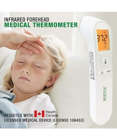 Benemax Infrared Forehead Canadian Medical Thermometer: Health Canada Licence No:106453. Touchless. Instant Readings with Clinical Accuracy. for All Ages. LED Screen. - Buy Online on GoSupps.com