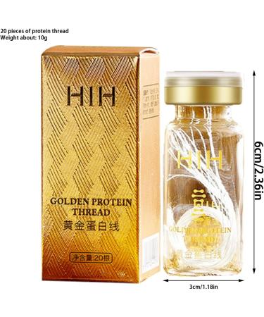 KELOC 2 Pcs Golden Face Nourishing Protein Peptide Silk Line Collagen 20 Pieces Moisturizing Reduces Pores Skin Care Beauty Lightens Facial Essence 2 Pcs Protein Line Individual Box - Buy Online on GoSupps.com