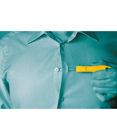 Pflegehome24 Button Aid | Dressing Aid Button Hook with Plastic Handle - Yellow | Easy Dressing Solutions - Buy Online on GoSupps.com