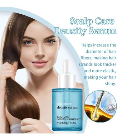 Frizz-Free Hair Oil - 30ml Natural Density Liquid - Scalp and Hair Oil to Moisturize Restore Prevent Breakage Loss and Thinning Adding Volume and Thickness - Buy Online on GoSupps.com