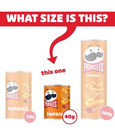 Buy Pringles Sweet Paprika (12 x 40g) | Irresistible Snack Classic | Crispy Pepper Chips | International Shipping - Buy Online on GoSupps.com