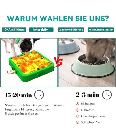 Buy Dufuso Level 3 Dog Intelligence Toys for All Breeds - Interactive & Durable Educational Toy for Large Medium & Small Dogs - B-Green - Buy Online on GoSupps.com