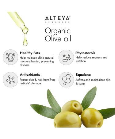 Altenya Bio Olive Oil 100ml - 100% USDA-Certified Pure Natural Carrier Oil for Premium Skin Care & Moisturizing Therapeutic Quality - Buy Online on GoSupps.com