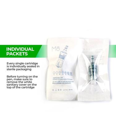 Dr. Pen Ultima M8 Disposable Cartridges - 10 Pack, 36 Pins Bayonet Slot - Replacement Parts - Buy Online on GoSupps.com