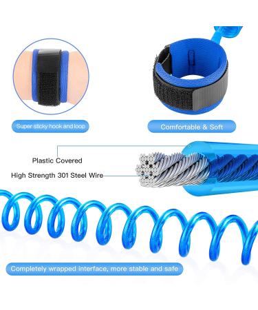 Hooyyene Anti Lost Wrist Link for Toddlers - Safety Toddler Leash for Kids - Children's Wristband for Outdoor Family Travel (Blue 8.2ft) - Buy Online on GoSupps.com
