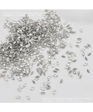 50x Diamond Nails Art Crystal Nail Flat Bottom Nail Rhinestones Nails Art Decorations for Salons 50x Diamond Nail Crystals Flat Bottom Nail Rhinestones Nail - Buy Online on GoSupps.com
