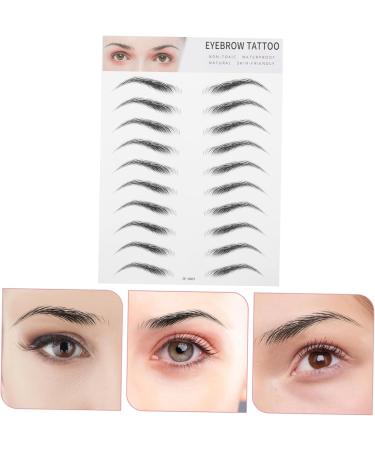 Beavorty Realistic Eyebrow Tattoos 2pcs 3d Eyebrow Stickers Imitation Eyebrow Makeup Eyes Brown Natural Simple Artificial Eyebrow Eyebrow Stencils - Buy Online on GoSupps.com