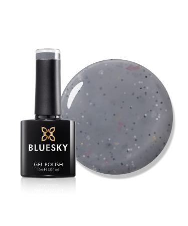 Bluesky Gel Polish Granite Gel Fit for Style - BGR06 Dark Grey. Long Lasting Chip Resistant 10 ml (Requires Drying Under UV LED Lamp)