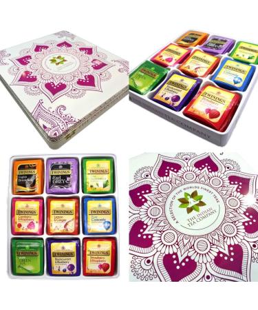 Indianteacompany ITC Luxury Exclusive Designer Embossed Gift Tin with 72 Twinings Tea Bags - Buy Online on GoSupps.com