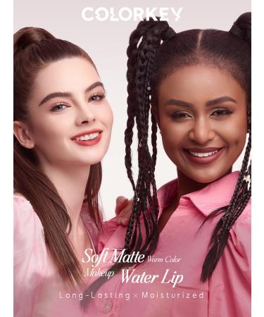 COLORKEY Soft Matte Water Lip Tint - Long-Lasting Moisturized Waterproof Liquid Lipstick in P333 Milk Pink | International Shipping Available - Buy Online on GoSupps.com