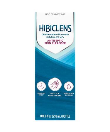 Hibiclens Antimicrobial and Antiseptic Soap and Skin Cleanser 8oz for Home and Hospital 4% CHG 8 Fl Oz (Pack of 1)