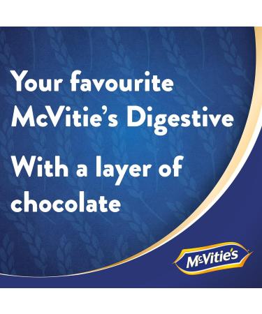 McVitie's Milk Chocolate Digestives Twin Pack 4 x 266g | Suitable for Vegetarians | Baked with 100% Wholegrain | Healty Milk Chocolate Cookies | Great Value | Sold by Essential Products - Buy Online on GoSupps.com