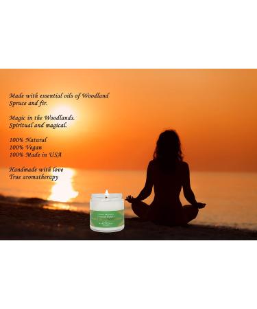 Holiday Aromatherapy Candles - Spruce & Fir | 3.1 oz Apothecary Glass | International Shipping - Buy Online on GoSupps.com