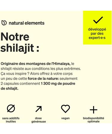 Shilajit Pure 120 Capsules Hautement Dos es 1300mg par Dose Quotidienne Mumijo Shilajit Original de R sine de l'Himalaya Concentr en Acide Fulvique Sans Additifs et Test en Laboratoire - Buy Online on GoSupps.com
