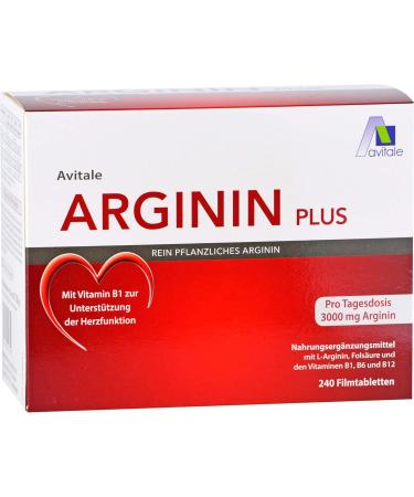 Arginine Plus Vitamin B1 B6 B12 & Folic Acid - 240 Film-Coated Tablets for Optimal Health | Premium eCommerce - Buy Online on GoSupps.com